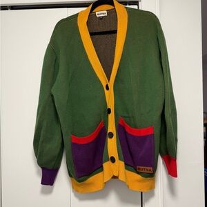 Color blocked Mutma Cardigan